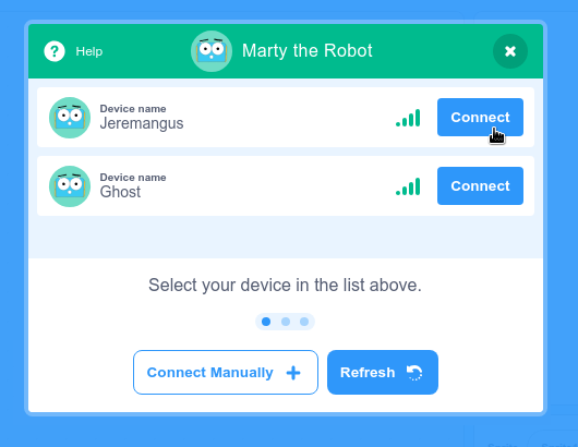 Scratch-3 – Marty the Robot