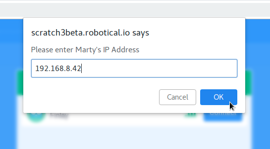 Scratch-3 – Marty the Robot